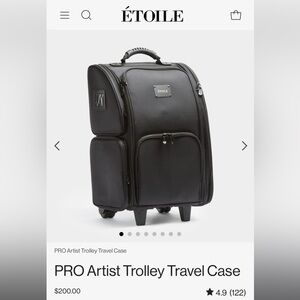 ÉTOILE Black Pro Artist Trolley Travel Case